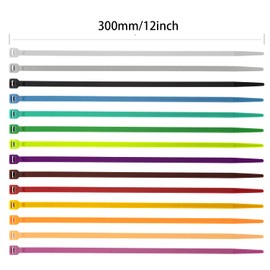 XINGO 100 PCS 12 inch Cable Zip Ties Heavy Duty,120 lbs Tensile Strength, Self-Locking Premium Nylon Zip Ties for Indoor and Outdoor Use (Sky Blue)