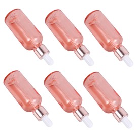PACKOVE 6Pcs Refillable Dropper Bottle for Perfume and Liquid Cosmetics Compact Design Leak Chic Rose Gold Finish for Travel and Daily Use