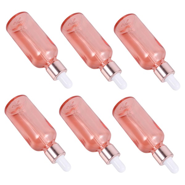 PACKOVE 6Pcs Refillable Dropper Bottle for Perfume and Liquid Cosmetics