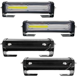 Emergency Strobe Lights for Vehicle, 4 in 1 LED 32W Surface Mount Emergency Warning Hazard Flashing Strobe Light Bar, Roof and Side Installation for Off Road Vehicle, ATVs, Truck (White Green)