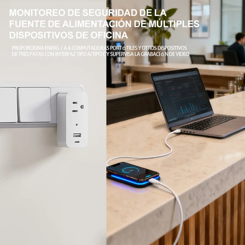 Wifi 1080p Espía Cámara Oculta Regleta Grabadora