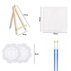 2 Set Canvas and Easel Set, Mini Canvas and Easel,