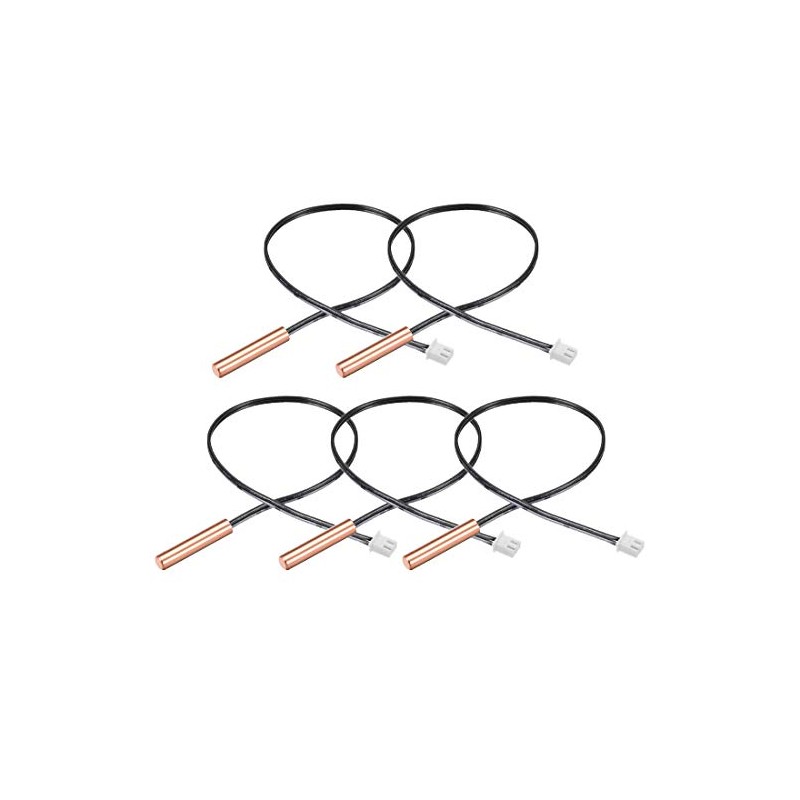 uxcell 5 Pcs 5K NTC Thermistor Probe 15.7 Inch Copper