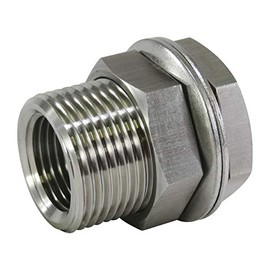 Flowbal Stainless Steel Threaded Fitting Panel Union VPU-01 1/8