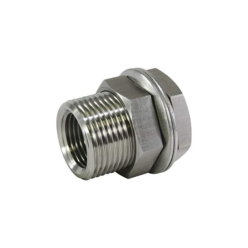 Flowbal Stainless Steel Threaded Fitting Panel Union VPU-01 1/8