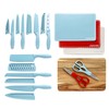 Country Living 20-Piece Kitchen Knife Quality Stainless-Steel Blades with Guards,