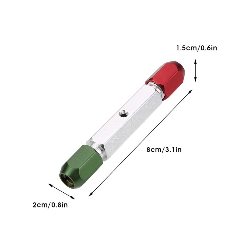 POCREATION Pin Gage Handle, Double End Aluminum Alloy Pin Gage