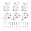 Jiozermi 30 Pcs Glass Window Retainer Clips Kit, Transparent Mirror