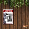 Pitbull Approval Dog Sign Saying Door Sign Dog Sign Warning