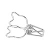 100pcs Binder Clip Hollow Cartoon Bear Long Tail Metal Paper
