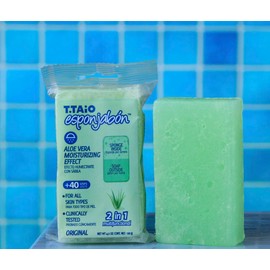 Generic ESPONJABON ALOE VERA MOISTURIZING EFECT, ESPONJABON CON SÁBILA EFECTO HUMECTANTE, 1 Count (Pack of 1)