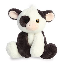 Aurora World Aurora 31940 Flopsies Bessie Cow Plush Toy, Brown and White, 30 cm