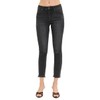 Dreamkue-Risen Women's Tummy Control Mid Rise Crop Skinny Jeans Shaping