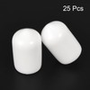 uxcell 25pcs Rubber End Caps 9.5mm(3/8") ID Vinyl Round End