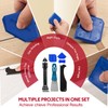 Silicone Caulking Tool Kit, Caulk Remover Tool, Putty Knife Scraper,