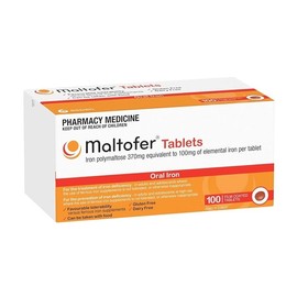 Maltofer Iron 100mg Tab X 100