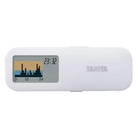 Tanita AM-122 WH Pedometer, Activity Meter, White, Calorism Slim, 0.37 inch (9.4 mm) Thick, Slim Design