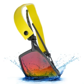 BIGWAVE Neoprene Glasses Strap - Universal Floating Glasses Strap in Yellow - Adjustable Sports Strap for All Sports Glasses - Ideal for Swimming, Kiting, Surfing, Water Sports & Outdoor Activities