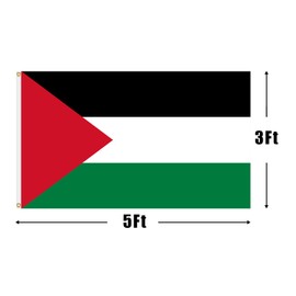 Palestine Flag Decoration Peace Flag 3x5 Feet for Bedroom, Garden, Courtyard, Indoor and Outdoor Decoration Flag