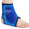 Hilph Ankle Ice Pack Wrap for Kids Women, Reusable Washable