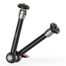 HSU Magic Arm with Both 1/4" Screw, 9.8 inch Adjustable Articulating Arm Compatible with SmallRig Cage, Flash Bracket/LED Light/Microphone/LCD Monitor