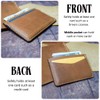 Handmade Leather Card Holder Slim Wallet for Men or Women