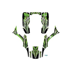 Kalair GFX Graphics Kit for Honda TRX 300EX (1993-2006) Prime Series Green 16 Mil-ATV UTV Dirt Bike Stickers,Quad Dirtbike Racing Decal Automotive Motocross Accessories no Plastics