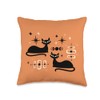 Midcentury Mid Century Retro Cat Atomic Age Space Modern Throw