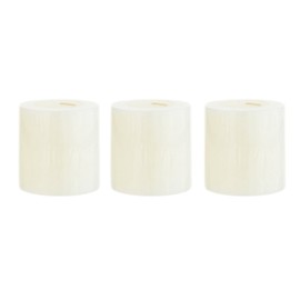 Mega Candles 3 pcs Unscented Ivory Round Pillar Candle, Hand Poured Premium Wax Candles 3 Inch x 3 Inch, Home Décor, Wedding Receptions, Baby Showers, Birthdays, Celebrations, Party Favors & More