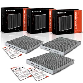 A-Premium Filtro de aire de cabina de 3 piezas con carbón activado compatible con Hyundai Ioniq y Kia Niro 2017-2022, L4 1.6L, repuesto # 97133G2000