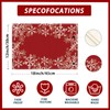 XCHI Red Snowflakes Winter Christmas Xmas PlacematsSet of 4 Table