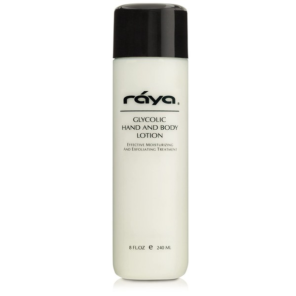 Raya Glycolic Hand and Body Lotion with AHA (G-333) | Soothing, Moisturizing, Exfoliating, and Conditioning Lotion for the Hands, Arms, Legs, and Body | Made with Alpha Hydroxy Acids