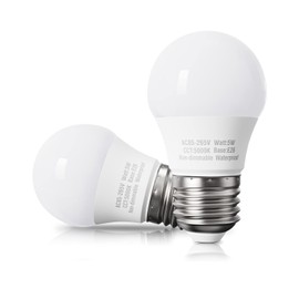 Pazetiv Waterproof LED Refrigerator Light Bulbs 40W Eqv, 120V, Daylight 5000K, E26 Medium Base, Fridge Light Bulb, Freezer Bulb, A15 LED Appliance Bulb, Not Dimmable