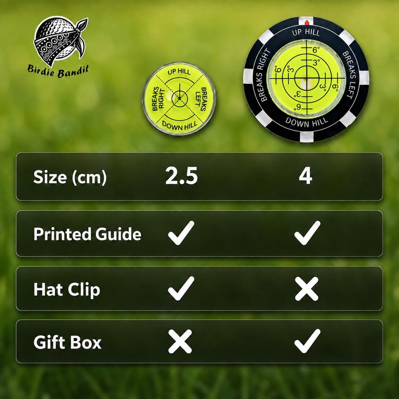 Spirit Level Golf Ball Markers For Putting Green - Golf