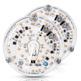 Siomen 2-Pack 3.93" 18W,120V,1800LM,3000K,CRI92,LED Light Engine,LED PCB Module Panel Retrofit Kit for Ceiling Fan Light Ceiling Flush Light Replacement