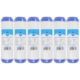 6-Pack Replacement for Culligan RVF-10 Granular Activated Carbon Filter - Universal 10-inch Cartridge Compatible with Culligan RVF-10 Exterior Water Filter - Denali Pure Brand