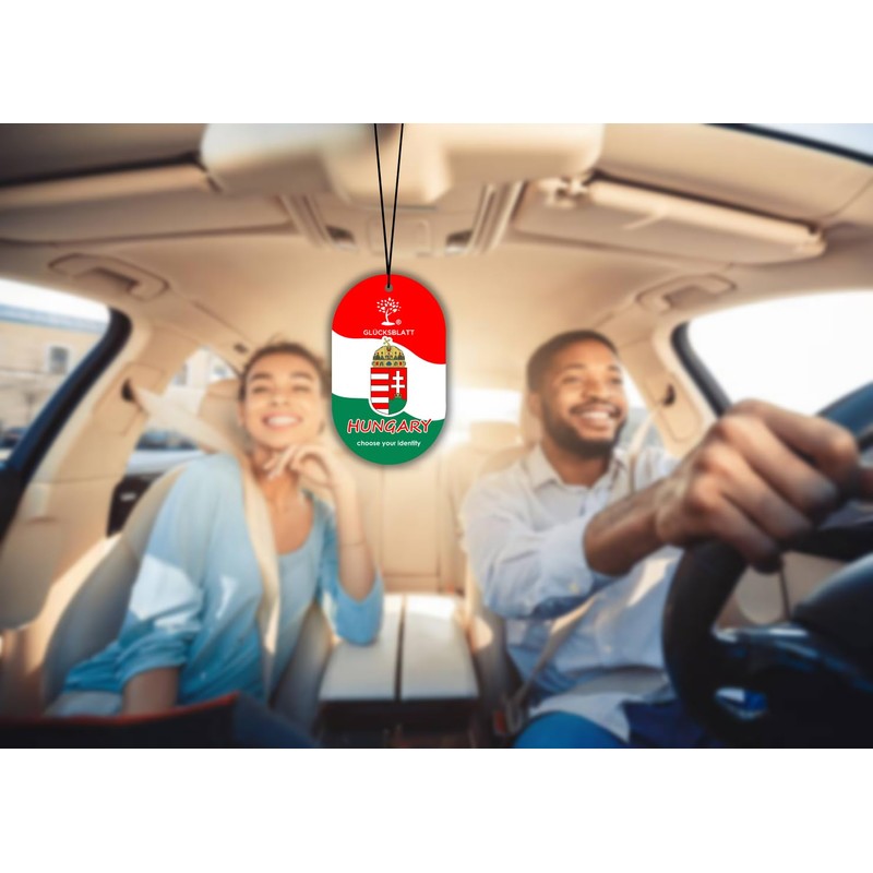 Glucksblatt Premium Car Fragrance Tree Hungary Flag