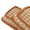 KEILEOHO 3 PCS 30 x 20 x 7cm Poly Wicker