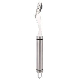 2-en-1 Jalapeño Descorazonador de Pimientos Acero Inoxidable Descorazonador de Pimientos Herramientas de Extracción de Núcleo de Frutas Y Verduras con Rebanada Dentada Eliminación Fácil de Semillas de