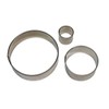 PME Stainless Steel Round Cutters, Set of 3,6 x 1.2