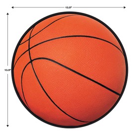 Beistle 12 Piece 13.5" Basketball Cut Outs for Sports Themed Decorations and Game Day Party Supplies, Bulletin Board Classroom Décor, Made in USA Since 1900