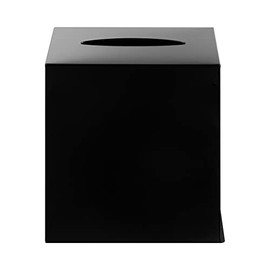blomus NEXIO Square Tissue Box Cover - Black Stainless Steel - Boutique Style