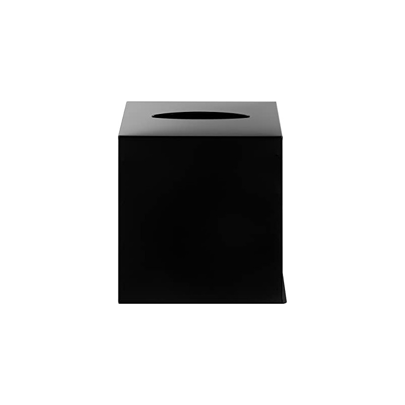 blomus NEXIO Square Tissue Box Cover - Black Stainless Steel