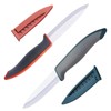 2Pcs Ultra Sharp Ceramic Knife, 4 Inches Large Blade, Safe