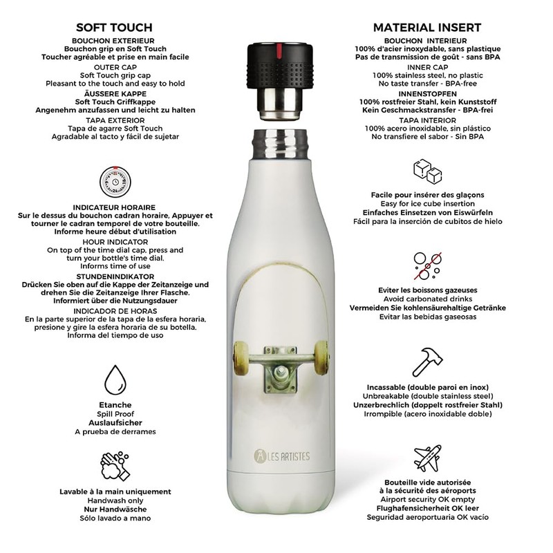 LES ARTISTES Bottle Up Skater White - 0.50