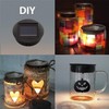 Solar Garden Lights, Solar Lantern Light Replacement Top with LED