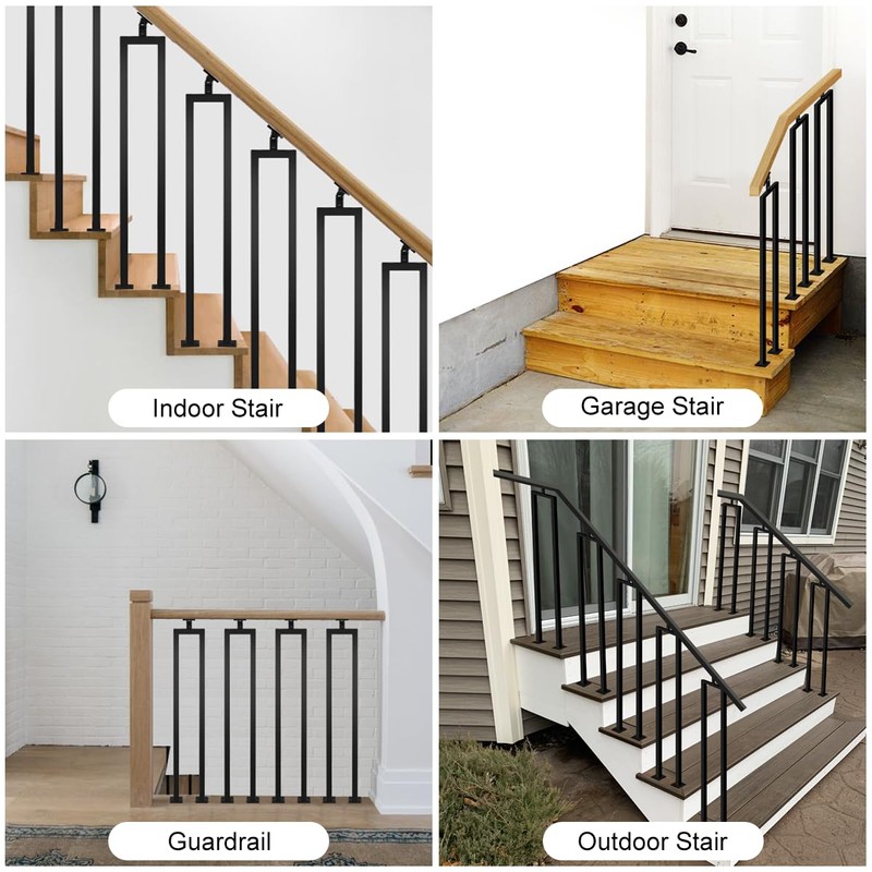 3 Pack U Shape 36" Stair Balusters with Adjustable Top