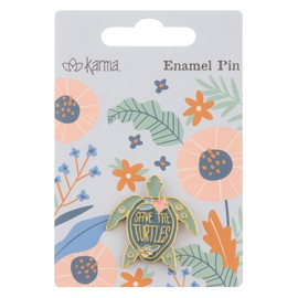 Karma,Enamel Pins, Cute Enamel Pins for Backpacks, Jackets, Hats and Bags, Turtle