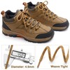 DELELE Round Work Boot Laces: 39 inch Light Grey Pink