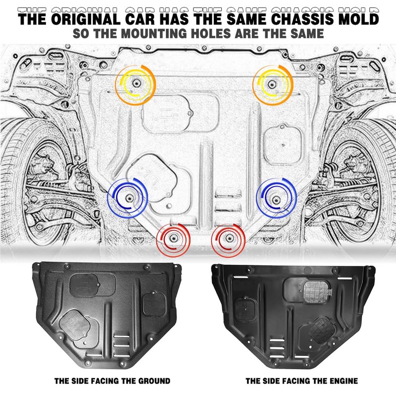 Front Engine Splash Shield Fit for Mazda 6 2014-2021 Engine